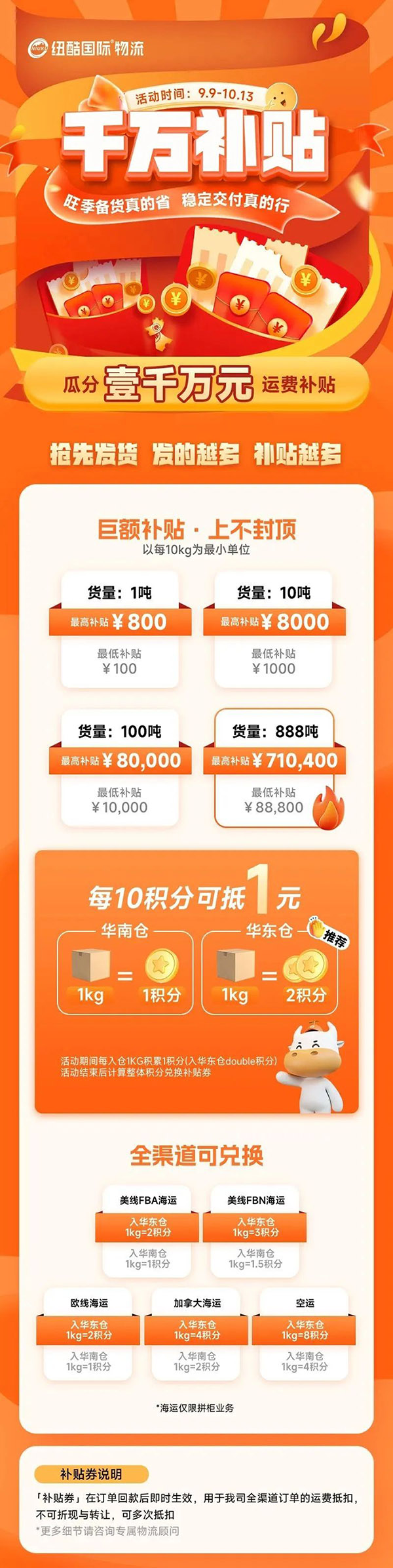 亞馬遜fba貨代真的?。∏f級運(yùn)費(fèi)補(bǔ)貼，旺季備貨真的省，紐酷國際物流穩(wěn)定交付真的行！	